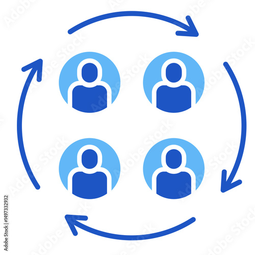 Circular Arrows  Icon Element For Design	