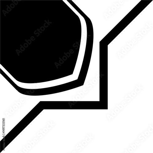 Islamic border ornament edge line stroke
