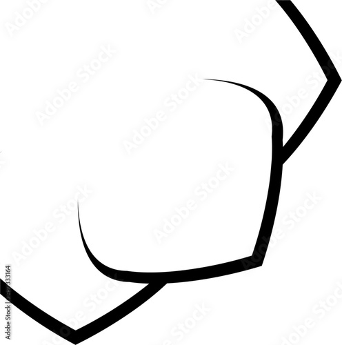 Islamic border ornament edge line stroke