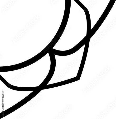 Islamic border ornament edge line stroke