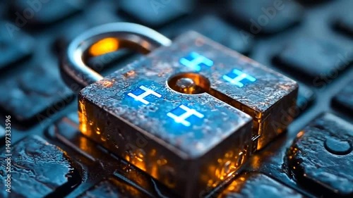 Cyber padlock secures digital space