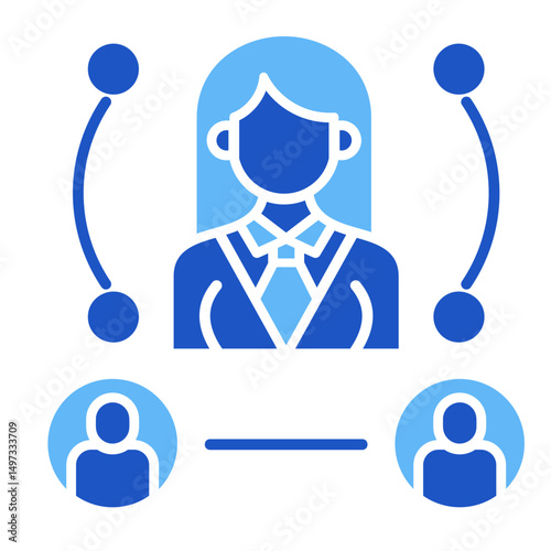 Executive Team  Icon Element For Design	