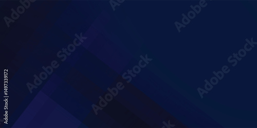 Black dark navy blue silver abstract pattern background. Geometric shape. Line triangle angle fold polygon diamond 3D blue modern