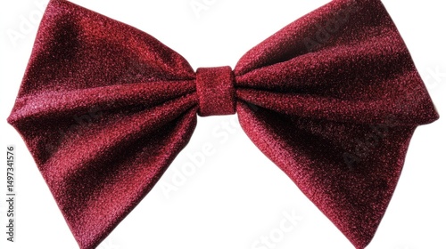Sparkling Burgundy Bow Tie: A Festive Accessory