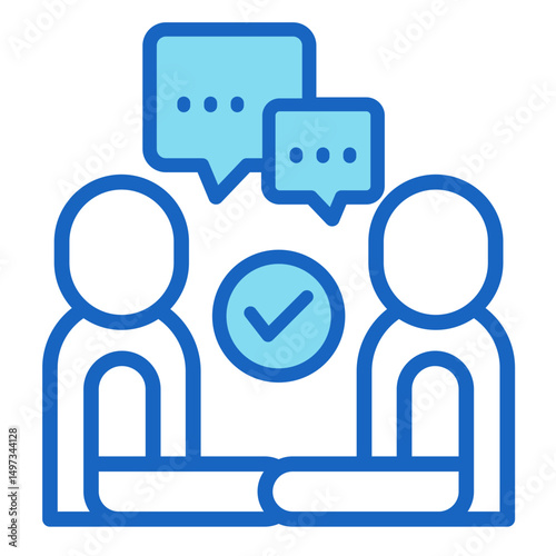 Negotiation  Icon Element For Design	