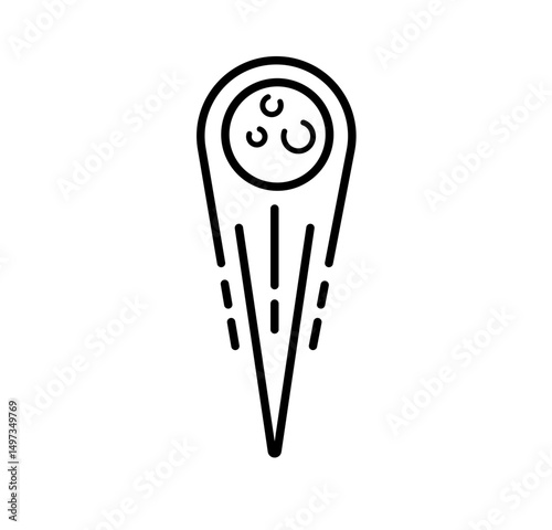  asteroid vector icon