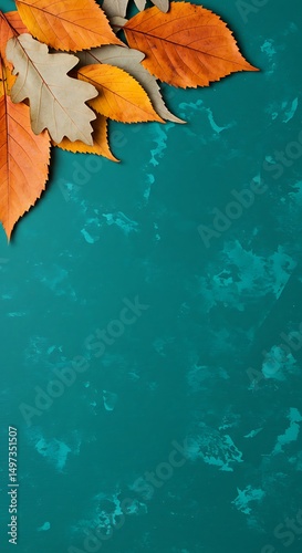 autumn leaves on water