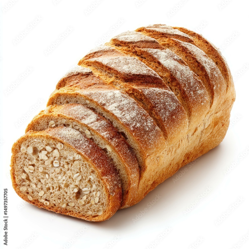 Sliced Wheat Bread Loaf Sliced Wheat Bread Loaf
