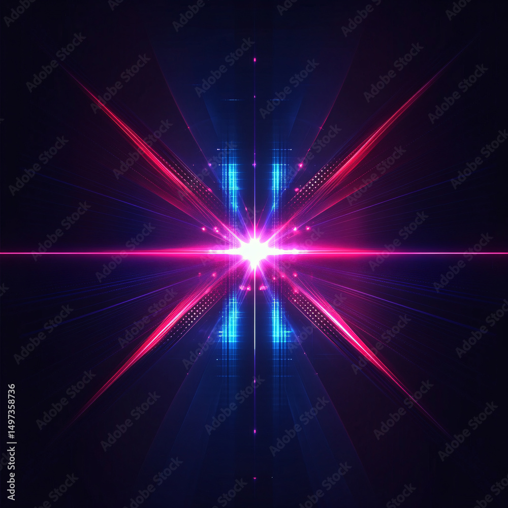 Obraz premium Light effects art on a black background 