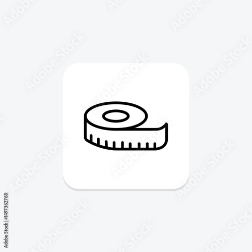 Tape Measure, vector, pixel perfect, illustrator file