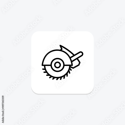 Circular Saw, vector, pixel perfect, illustrator file
