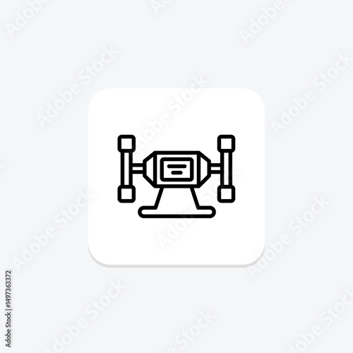 Bench Grinder, vector, pixel perfect, illustrator file