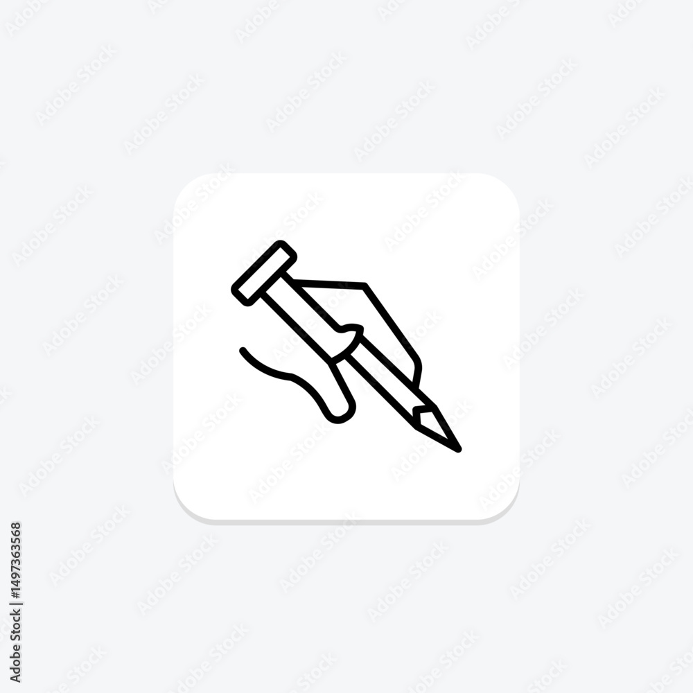 Nail, vector, pixel perfect, illustrator file Nail, vector, pixel perfect, illustrator file