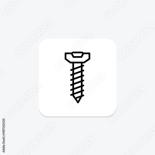 Screw, vector, pixel perfect, illustrator file