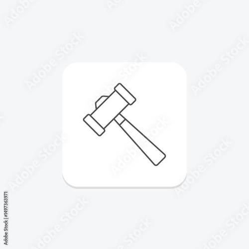 Mallet, vector, pixel perfect, illustrator file