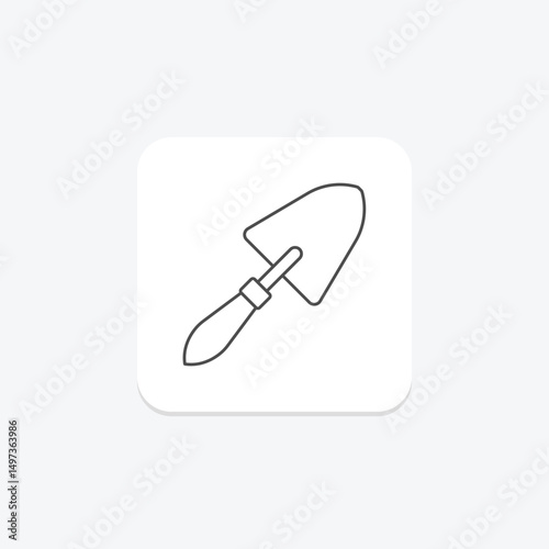 Trowel, vector, pixel perfect, illustrator file