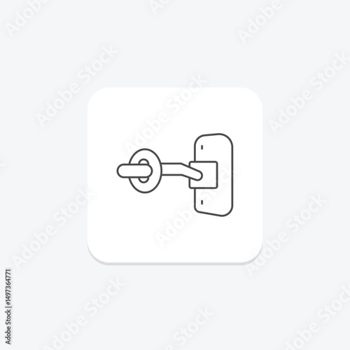 Latch, vector, pixel perfect, illustrator file