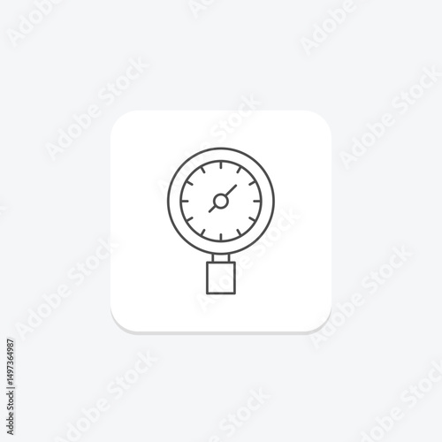 Pressure Gauge, vector, pixel perfect, illustrator file