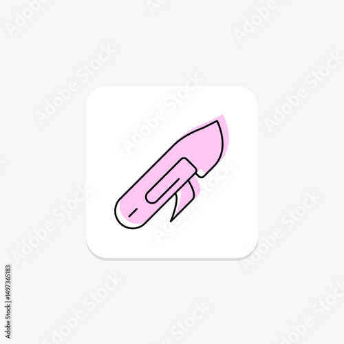 Utility Knife, vector, pixel perfect, illustrator file