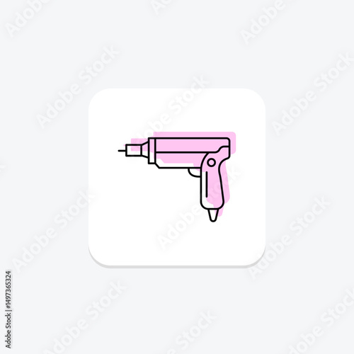 Nail Gun, vector, pixel perfect, illustrator file