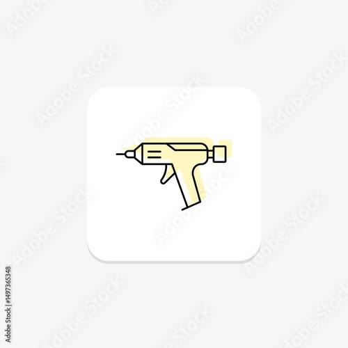 Glue Gun, vector, pixel perfect, illustrator file