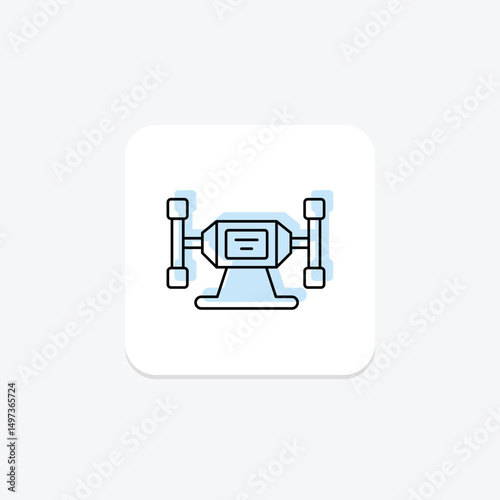 Bench Grinder, vector, pixel perfect, illustrator file