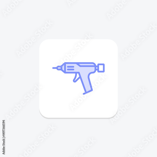 Glue Gun, vector, pixel perfect, illustrator file