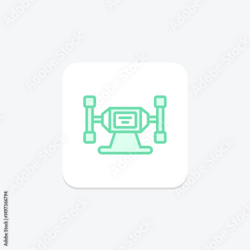 Bench Grinder, vector, pixel perfect, illustrator file