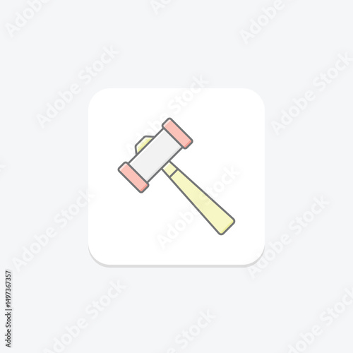 Mallet, vector, pixel perfect, illustrator file
