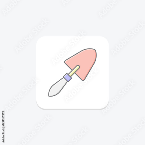 Trowel, vector, pixel perfect, illustrator file