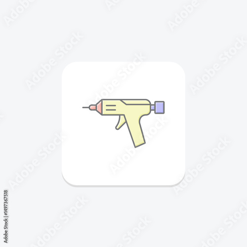 Glue Gun, vector, pixel perfect, illustrator file