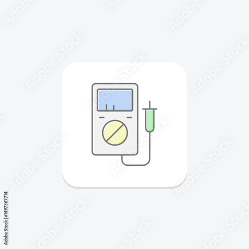 Multimeter, vector, pixel perfect, illustrator file
