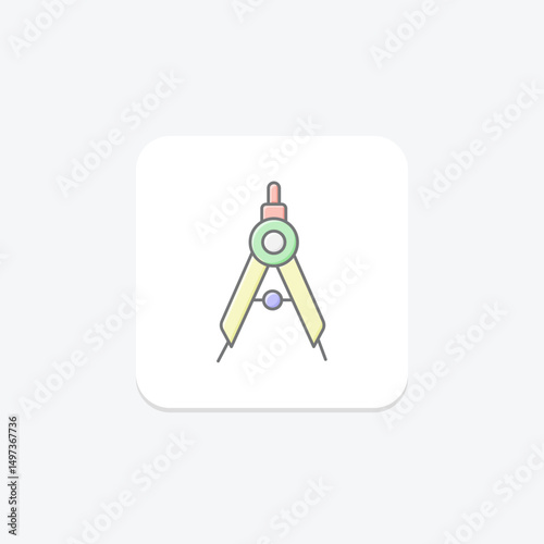 Compass, vector, pixel perfect, illustrator file