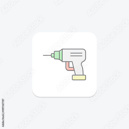 Power Drill, vector, pixel perfect, illustrator file
