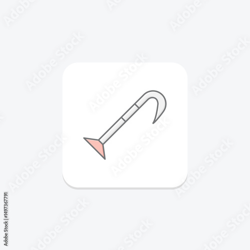 Pry Bar, vector, pixel perfect, illustrator file