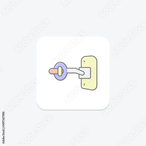 Latch, vector, pixel perfect, illustrator file