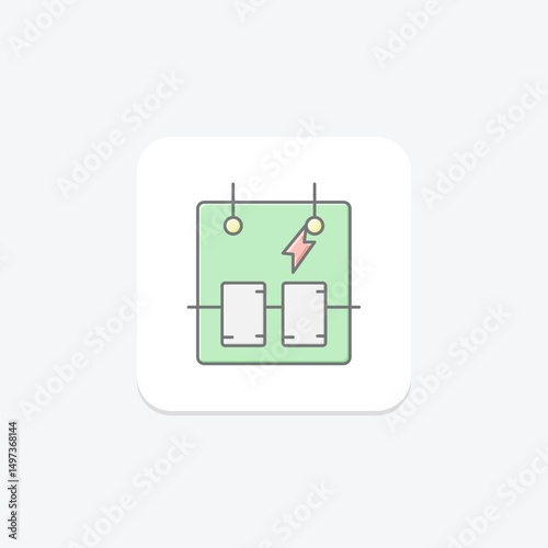 Circuit Breaker, vector, pixel perfect, illustrator file