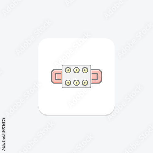 Terminal Block, vector, pixel perfect, illustrator file
