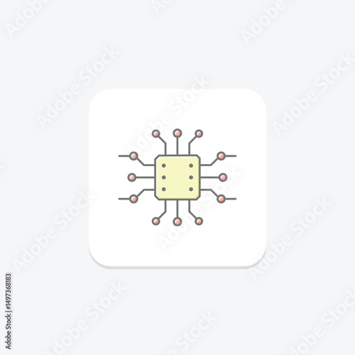 Pcb Board, vector, pixel perfect, illustrator file