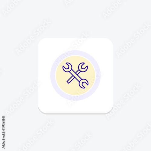 Spanner, vector, pixel perfect, illustrator file