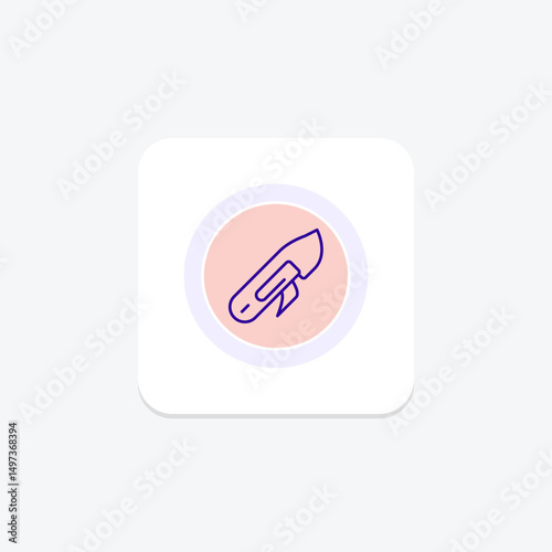 Utility Knife, vector, pixel perfect, illustrator file