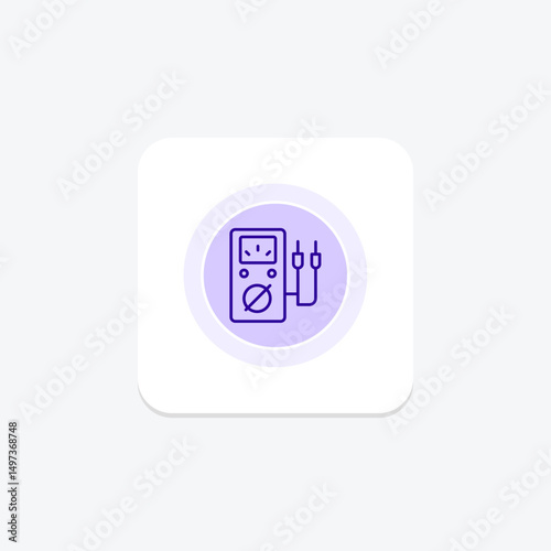 Voltage Meter, vector, pixel perfect, illustrator file