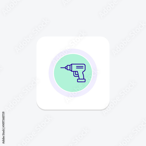 Power Drill, vector, pixel perfect, illustrator file