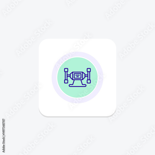 Bench Grinder, vector, pixel perfect, illustrator file