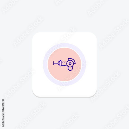 Angle Grinder, vector, pixel perfect, illustrator file