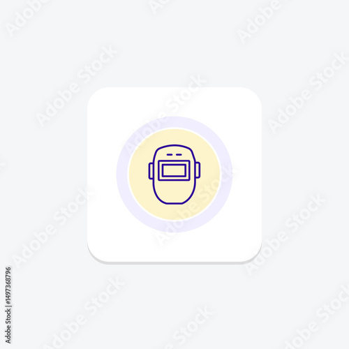 Welding Helmet, vector, pixel perfect, illustrator file