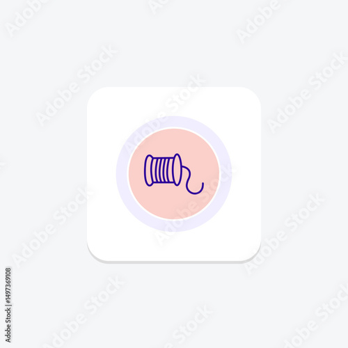 Wire Spool, vector, pixel perfect, illustrator file