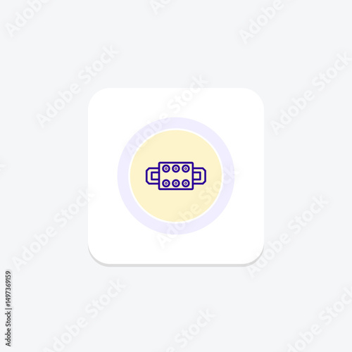 Terminal Block, vector, pixel perfect, illustrator file