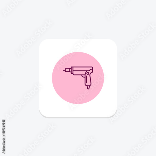 Nail Gun, vector, pixel perfect, illustrator file