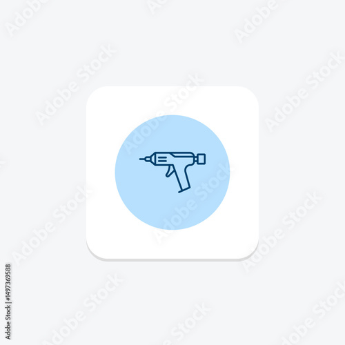 Glue Gun, vector, pixel perfect, illustrator file